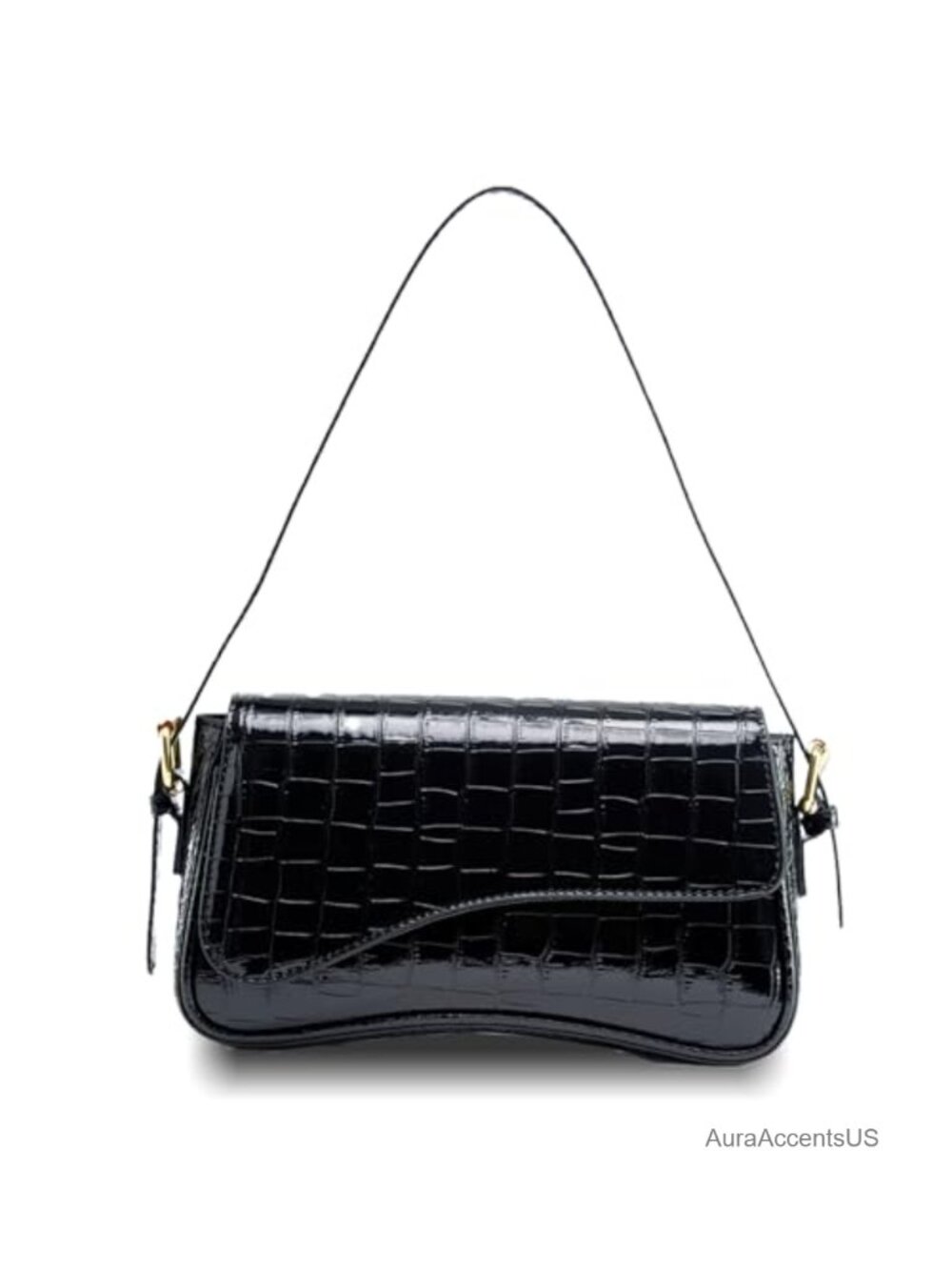 PU Leather Hobo Shoulder Bag Women Trendy Purse Handbag 2 Straps